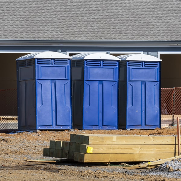 do you offer hand sanitizer dispensers inside the portable restrooms in Bluewater California